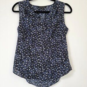 Banana Republic Inverted Pleat Sleeveless Blouse Tank Size X-Small